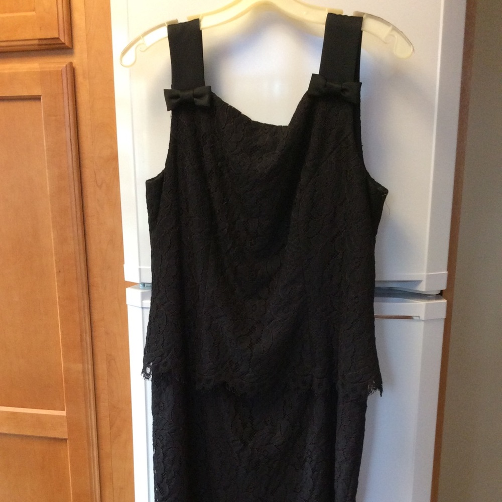 Talbots Black Lace Holiday Special Occasion Dress